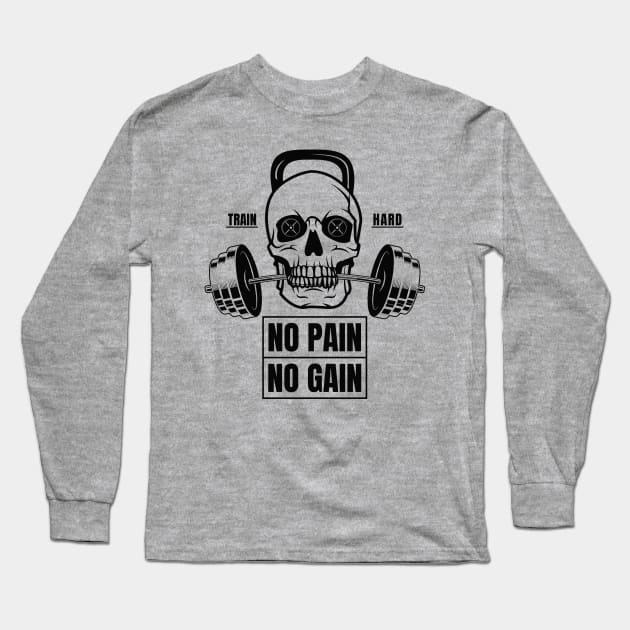 No Pain No Gain (Light Edition) Long Sleeve T-Shirt by R4Design